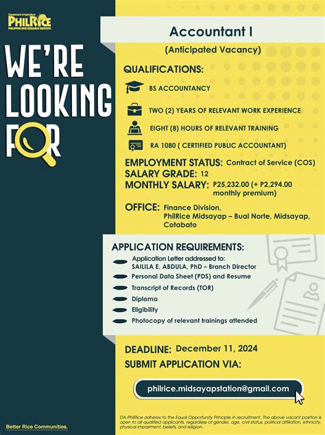 philrice hiring|PhilRice Job Application.